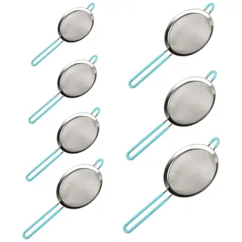 

8-20cm Stainless Steel Fine Mesh Strainer Colander Silicone Handle Sieve Flour