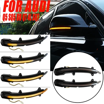 

2pcs Flowing Turn Signal Light LED Side Wing Rearview Mirror Dynamic Indicator Blinker for Audi Q5 SQ5 8R Q7 4L SQ7 Series