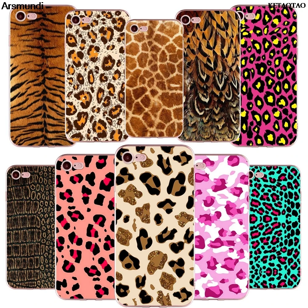 KETAOTAO 2018 new Luxury Leopard Phone Cases for iPhone 4S 5C 5S 6 6S 7 8 Plus XR XS Max Case Crystal Clear Soft TPU Cover |