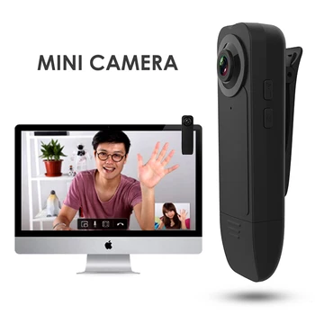 

Wearable HD 1080P Min Camera Video Recorder with Night Vision Motion Detection Small Security Cam for Home Office