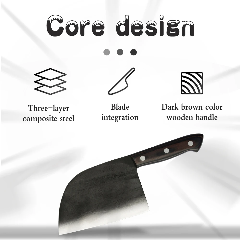 4cr13彩木柄7寸锻打屠夫刀详情 (3)