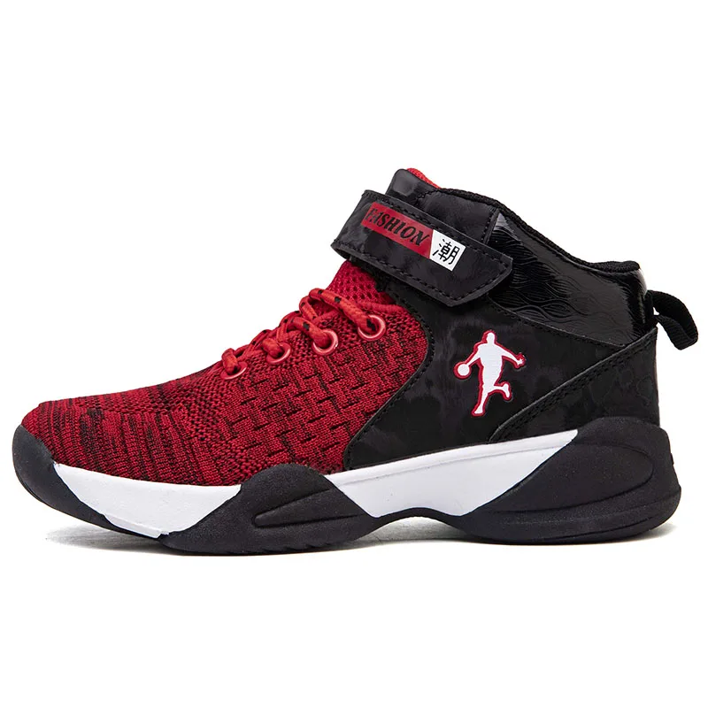 Детские легсветильник баскетбольные кроссовки с подушками новинка 2020 модная