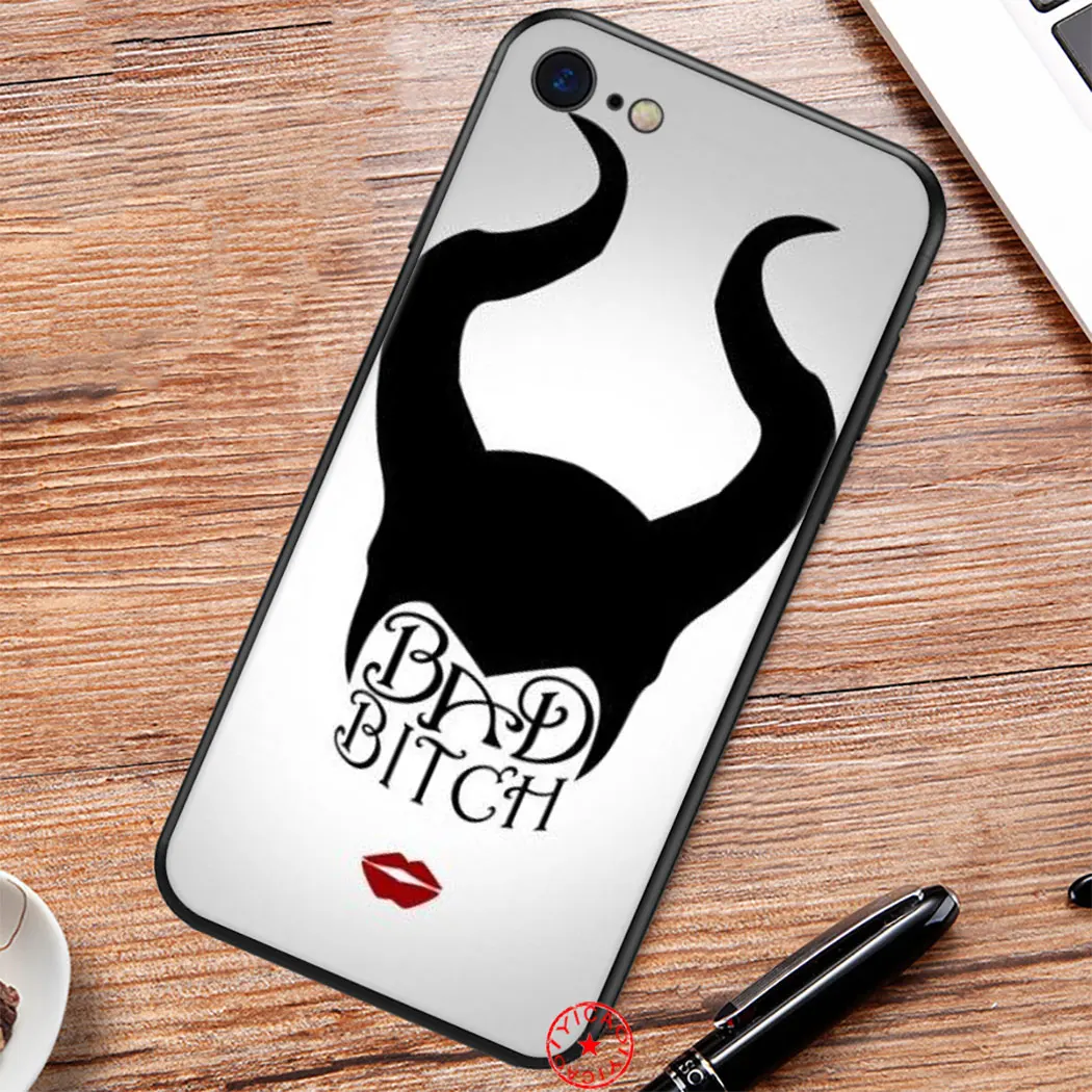 Мягкий силиконовый чехол Maleficent для iPhone 11 Pro XR X XS Max 6 6S 7 8 Plus 5 5S SE