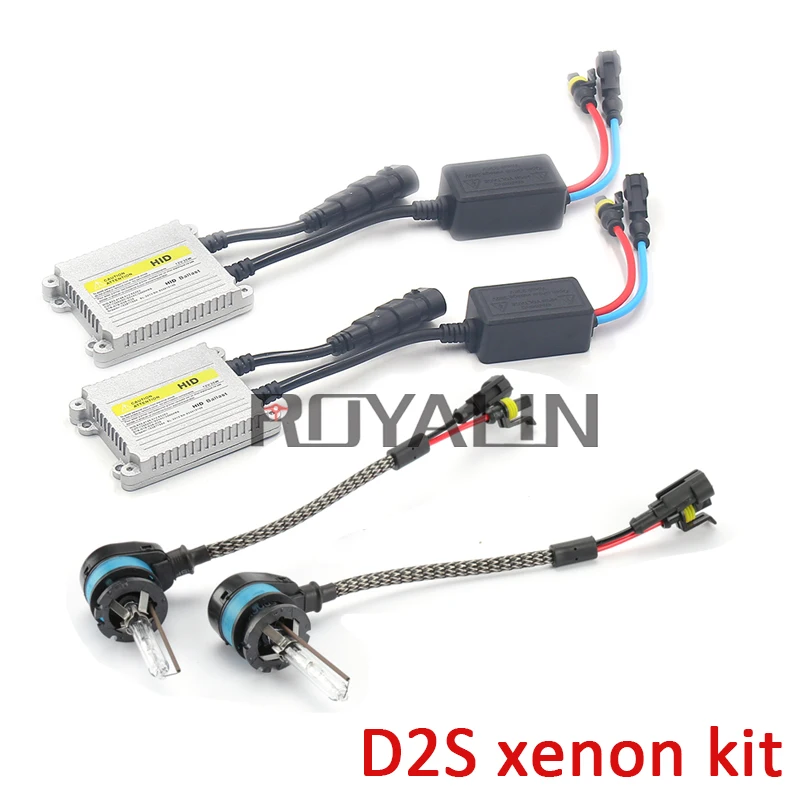 Ксеноновые лампы ROYALIN HID H1 H11 D2S HC21 35 Вт AC тонкий балласт автомобильные фары