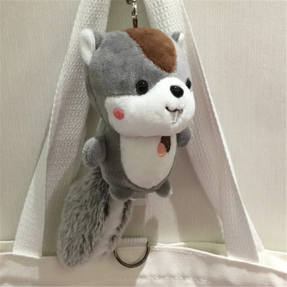 BIG 12CM Approx. Multi-Colors , Squirrel Stuffed Plush Toys , Key Chain Children's Gift Plush Dolls Toys 2