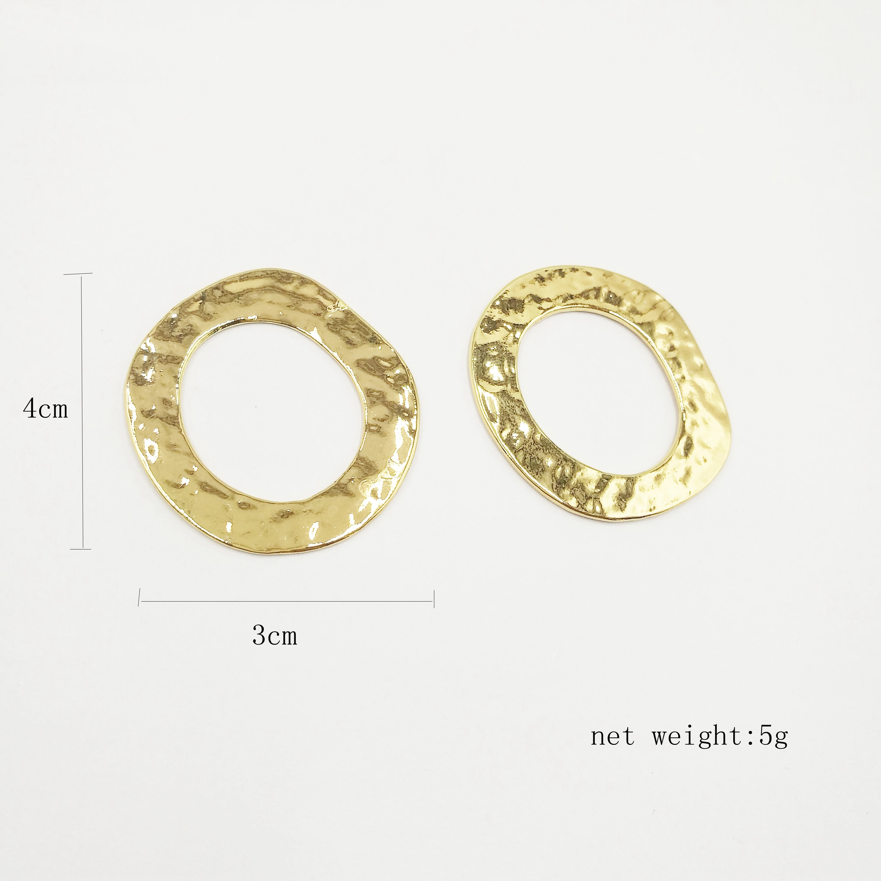 

Zinc Alloy Golden Oval Base Earring Necklace Connector 6pcs/lot For DIY Earrings Necklace Jewelry Making Finding Accessories