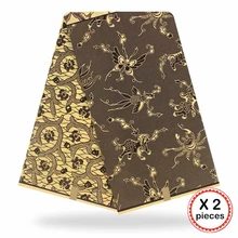 Африканская восковая ткань с принтом Хлопок Шитье Анкара африканская ткань 12 ярдов Нигерия Гана ткань для DIY свадебного платья 91633