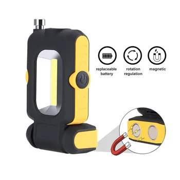 

ZANCAKA Strong Magnet COB LED Flashlight 3 Modes Battery Operated Working Lamp Mini Lighting LED Torch Lamp For Outdoor Using