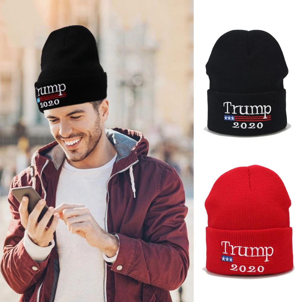 Дональд Трамп, Шапка-бини, вязаная шапка в американском стиле, Теплая Лыжная шапка