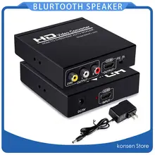 HDMI to RCA HDMI Converter 3RCA CVBS AV Composite Video Audio Adapter With 3 5mm Headphone Support 1080P PAL NTSC
