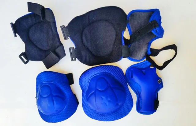 US $19.89 Children Skate Suit Roller Skating Boutique Protective Clothing 7 Pieces Hand Guard Helmet Safe Pro