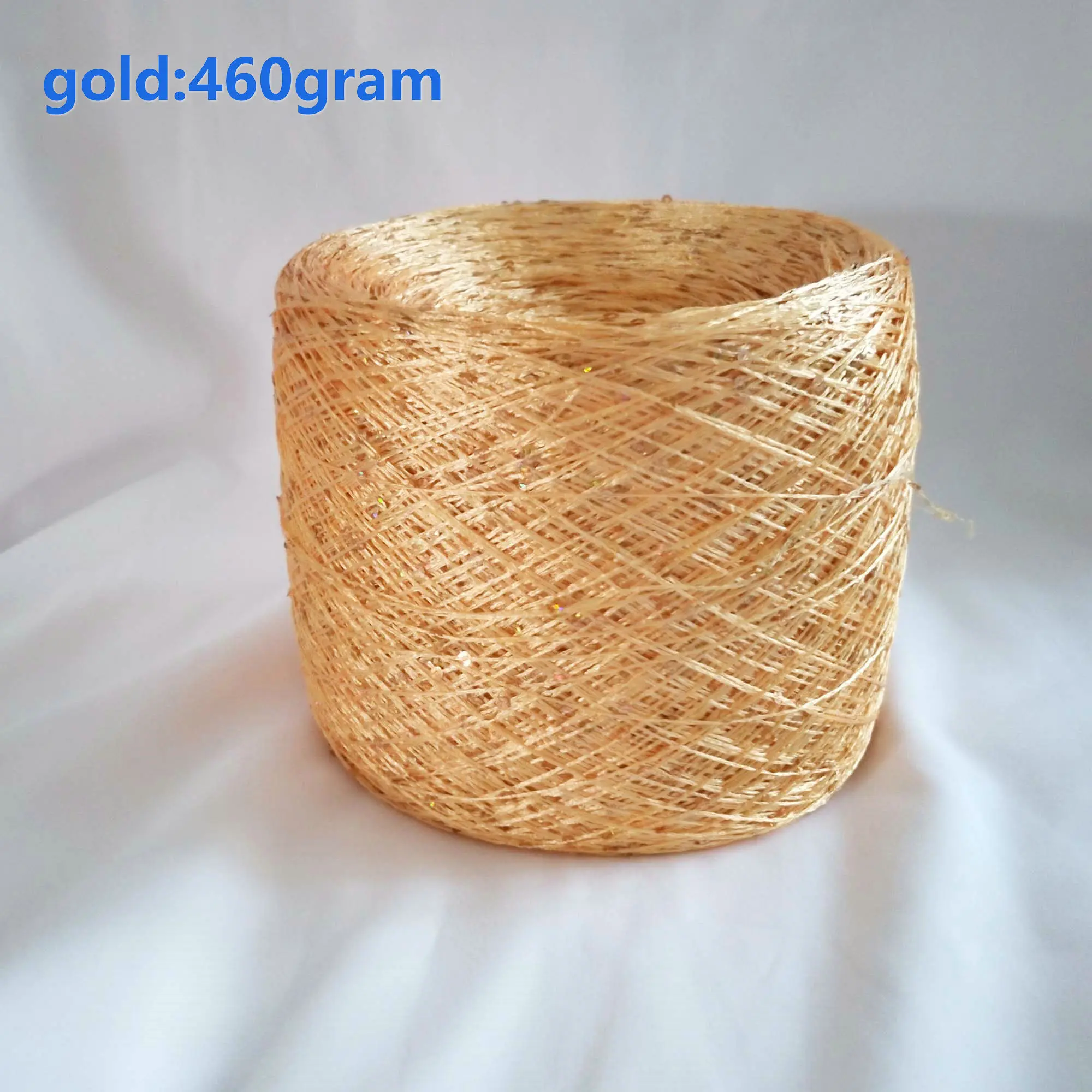 gold 460g Распродажа расшитая блестками пряжа причудливая пряжа Золотой Серый Большой Моток ручное вязание крючком пряжа - Цвет: gold 460g