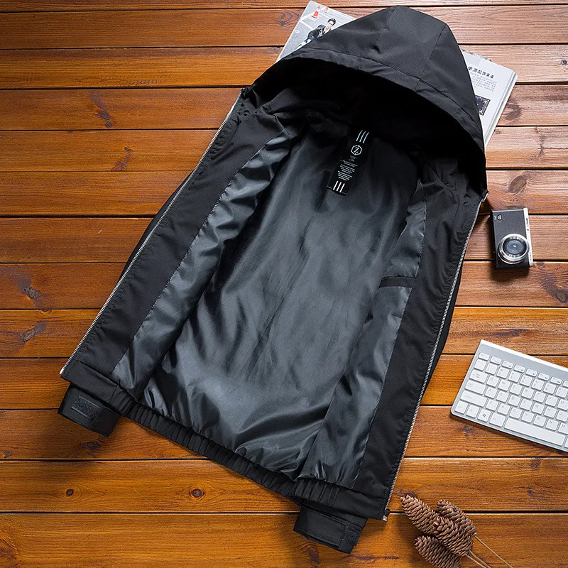 

Autumn New Style Youth Hooded Jacket Korean-style Trend MEN'S Coat Slim Fit Handsome Casual Spring And Autumn Men'S Wear