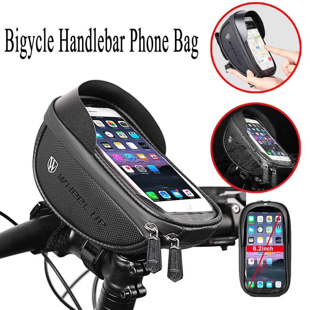 Велосипедные Сумки высококачественные MTB велосипедные сумки для iPhone 11 черные на