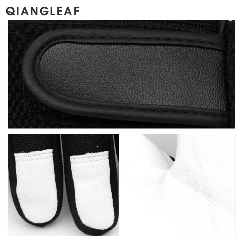QIANGLEAF брендовые зимние Противоударные Защитные рабочие перчатки из овчины Утепленные зимние кожаные мужские противоударные перчатки 5600