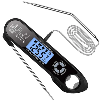 

Waterproof Digital Meat Thermometer Dual Probe Instant Read Food Measure Tool