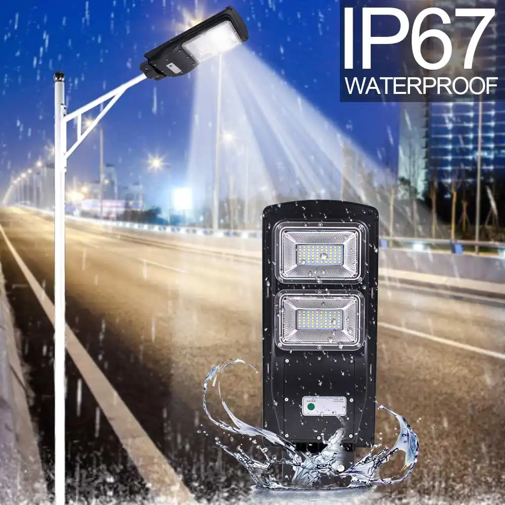 

40W IP67 LED Solar Street Light PIR Motion Sensor 2 In 1 Outdoor Lighting Flood Light for Villas and Garden Waterproof Wall Lamp