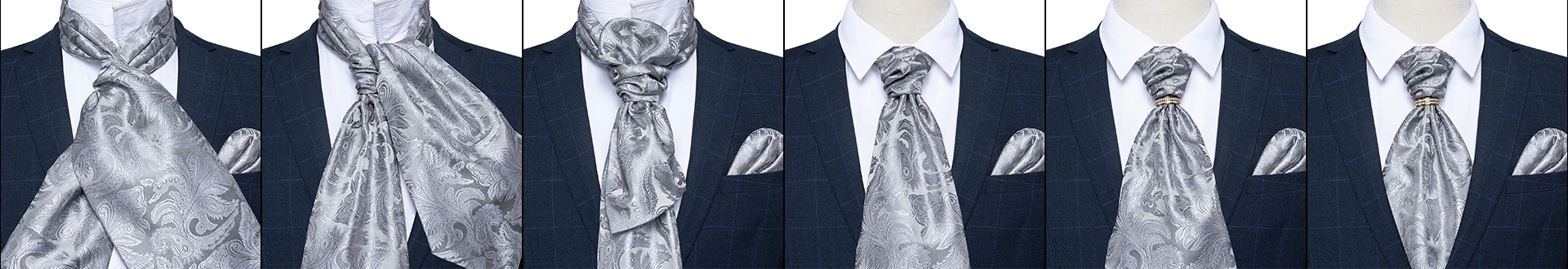 Men Suit Vest silver Paisley Floral Silk Wedding Waistcoat Men Ascot Tie Pocket Square Necktie Ring Sleeveless Jacket DiBanGu blazer suit