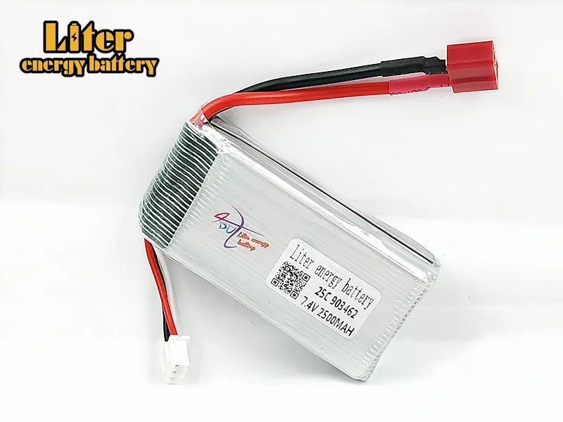 2 шт./компл. 7 4 в 2500 мАч 903462 Lipo аккумулятор 12423 12428 для Wltoys гусеничный автомобиль В 25c