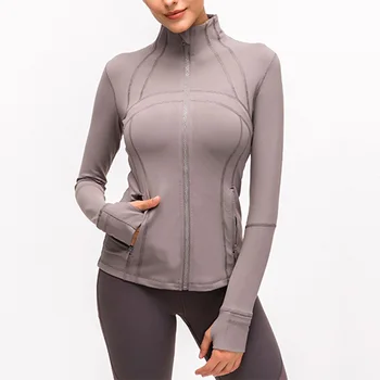 

2-12 Plus Size Jackets Women's Sports Define Jacket Slim Fit and Cottony-Soft Handfeel Running Sport jacket for women Coat
