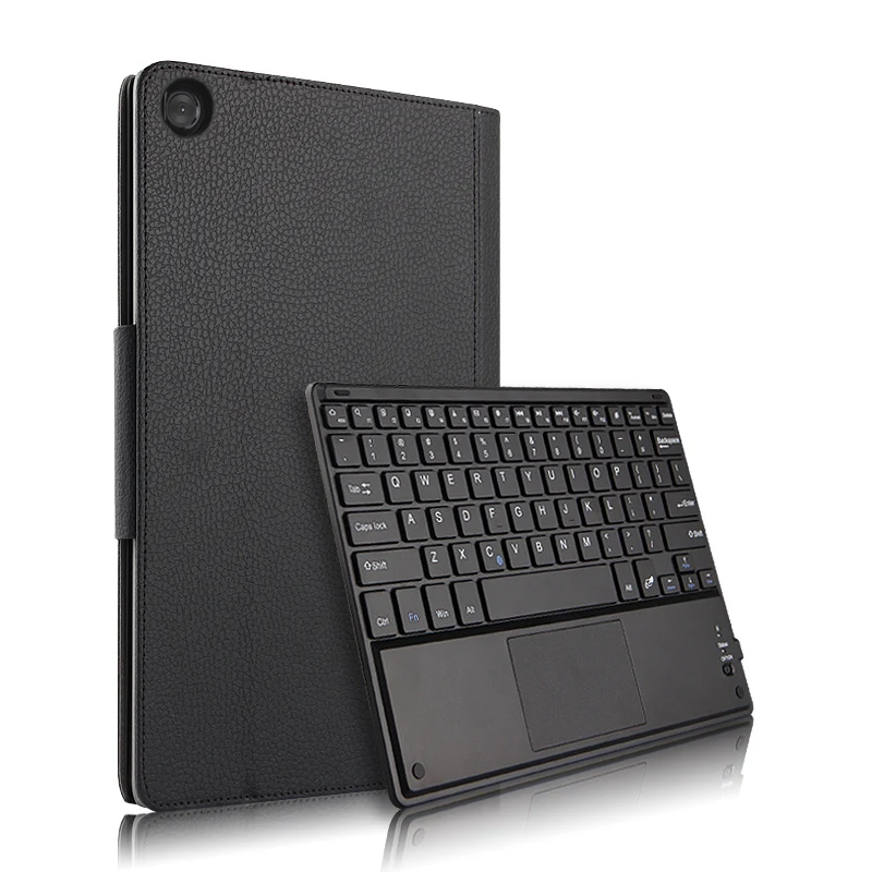 

Bluetooth Keyboard For Lenovo Tab 5 10.1 Inch 2019 Tablet Case Leather Anti-scratch Shell with Wireless Keyboard Tablet Cover