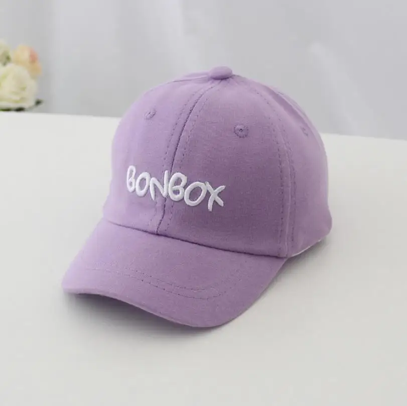 Бейсбольная кепка, простая, детская, для мальчиков, с ремешком, твердая шляпа, на липучке, модная, регулируемая, вышитая, с буквами, Солнцезащитная шляпа - Цвет: E