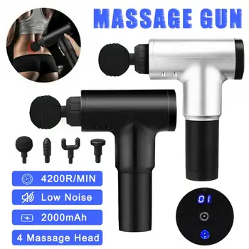 

LCD Display Massage Gun 4200RPM Massager Muscle Vibrating Tissue Massage Gun Muscle Stimulator Muscle Pain Relief