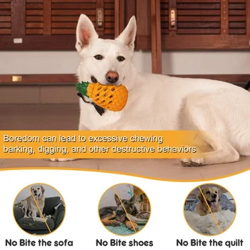 

Ultra-Durable Dog Toys Bite-Resistant Tough Chew Toy Food Grade Non-Toxic for Pet Dogs QP2