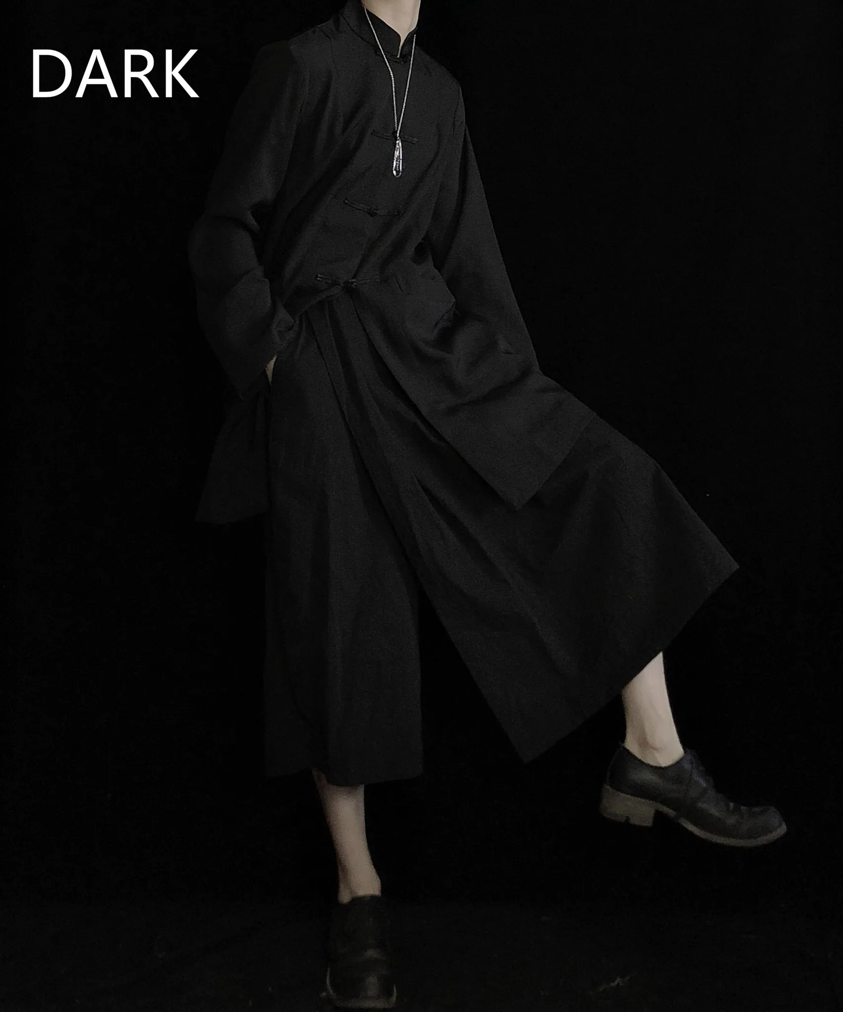

[DARK] Diablo Yamamoto Yoji Niche Style Washed And Worn Retro Irregular Bandage Skirt Pants Samurai Pants Loose And Versatile