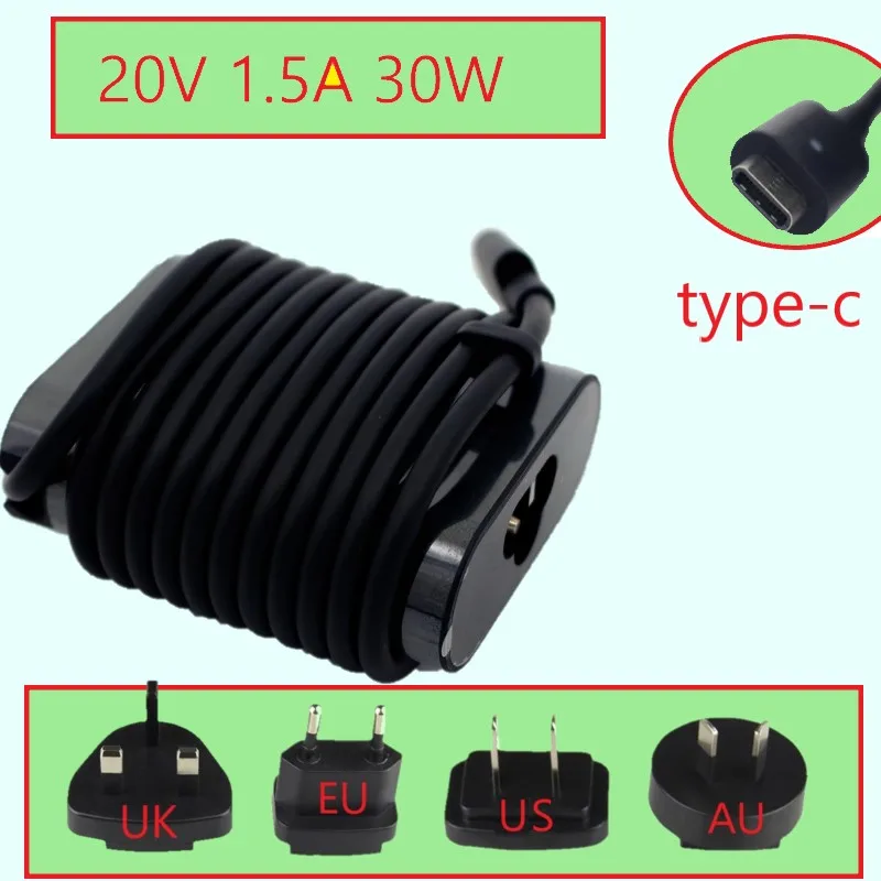

Genuine Original For Dell 30W USB-C HA30NM150 DA30NM150 0F17M7 08XTW5 Latitude 11 5000 5175 7275 XPS 12 9250 AC Adapter Charger