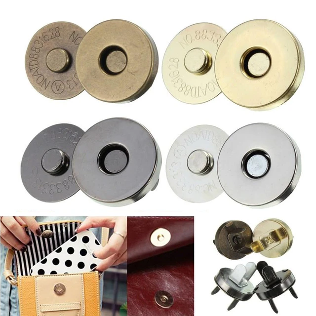 14mm DIY silver Bags, accessories Lady bags Magnetic button Magnet Suction  Purse buckle Clothing buttons - AliExpress