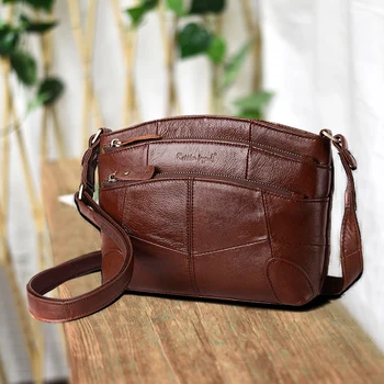 

Cobbler Legend Multi Pockets Vintage Genuine Leather Bag Female Small Women Handbags Bags For Women 2020 Shoulder Crossbody Bag