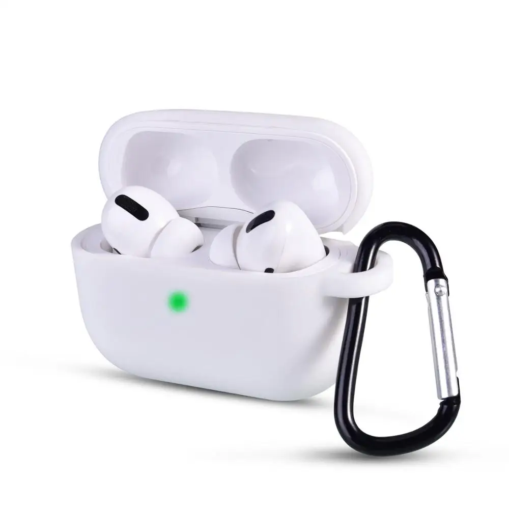 Силиконовый чехол для Air Pods pro 3 чехол Портативный беспроводной Bluetooth для ple airpods pro Чехол для наушников - Цвет: white