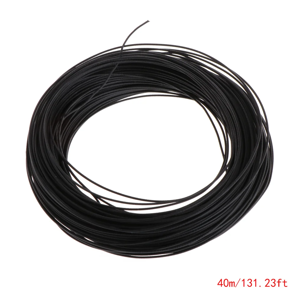 

40m Garden Coated Black Twist Wire String Tie Roll Plant Support Strap Cables