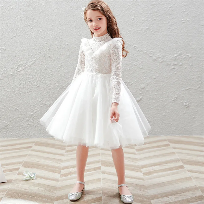 girls white cocktail dress