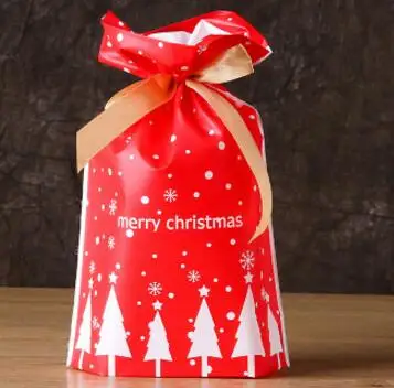 12 шт рождественские подарочные сумки Санта Клаус Рождественская елка красный зеленый упаковочные сумки с новым годом Рождественские Сумки для конфет Navidad - Цвет: 6