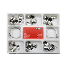 100 шт. зубные Сменные Металлические матрицы Dentsit инструменты+ 2 Кольца Зубные матрицы серебро Коррозионностойкие секционные Контурные