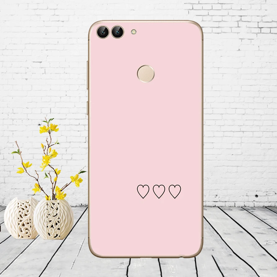 Huawei P Smart Case TPU Мягкий силиконовый прозрачный чехол для телефона huawei P Smart Cover FIG-LX1 Enjoy 7S Чехол - Цвет: B54