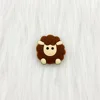 10pcs/lot  Animals Cartoon Silicone Beads Teething  sheep Beads  DIY Pacifier Clip For Children Newborn Baby Teether For Teeth 5