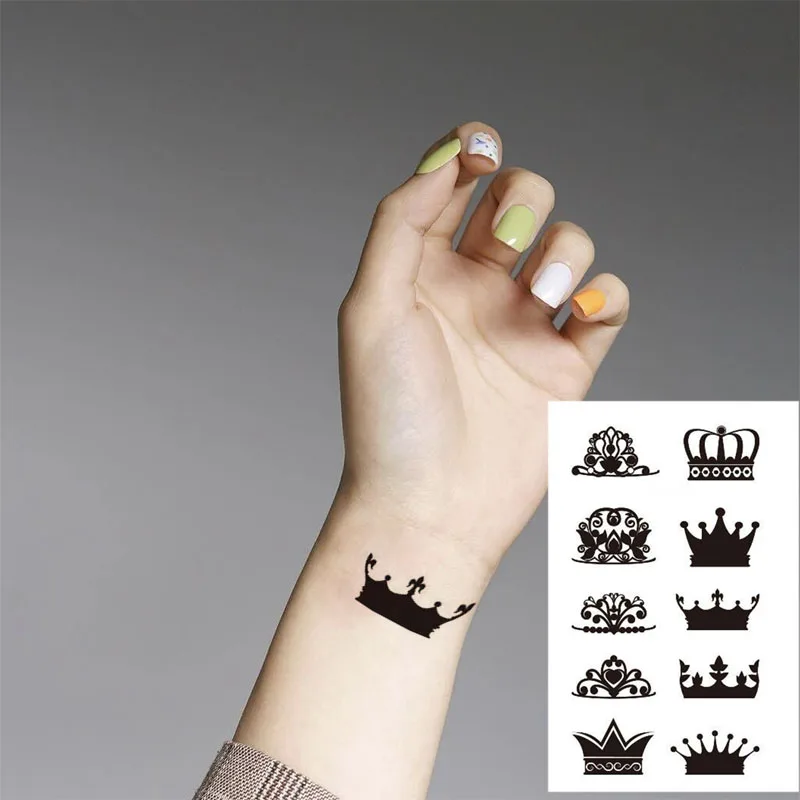 couple King Queen Tattoo Designs for men and women - Fashion Wing