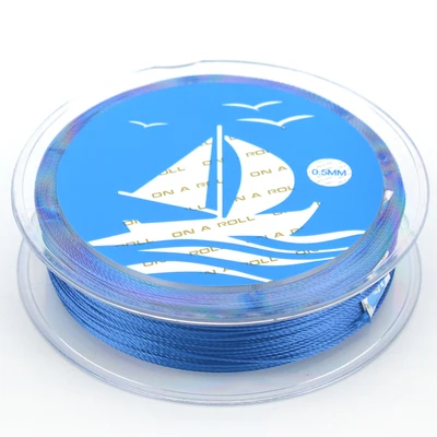 32 45m 0.5mm Nylon Cord Thread Chinese Knot Macrame Cord Bracelet Braided String DIY Tassels Beading Jewelry Cord String Thread - Цвет: 32