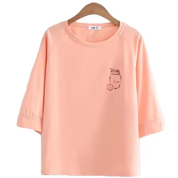 

2019 new cotton casual Summer T-shirt Women T Shirt T-shirts TShirt Femme o-neck