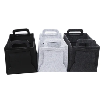 

Foldable And Detachable Felt Storage Box With Handles Cubicle Storage Box Children's Toy Storage Bucket