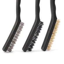 6 шт. стальной медный комплект нейлоновых кистей промышленная очистка деталей углов машинного оборудования части грязи краски весы очиститель Ручные щетки