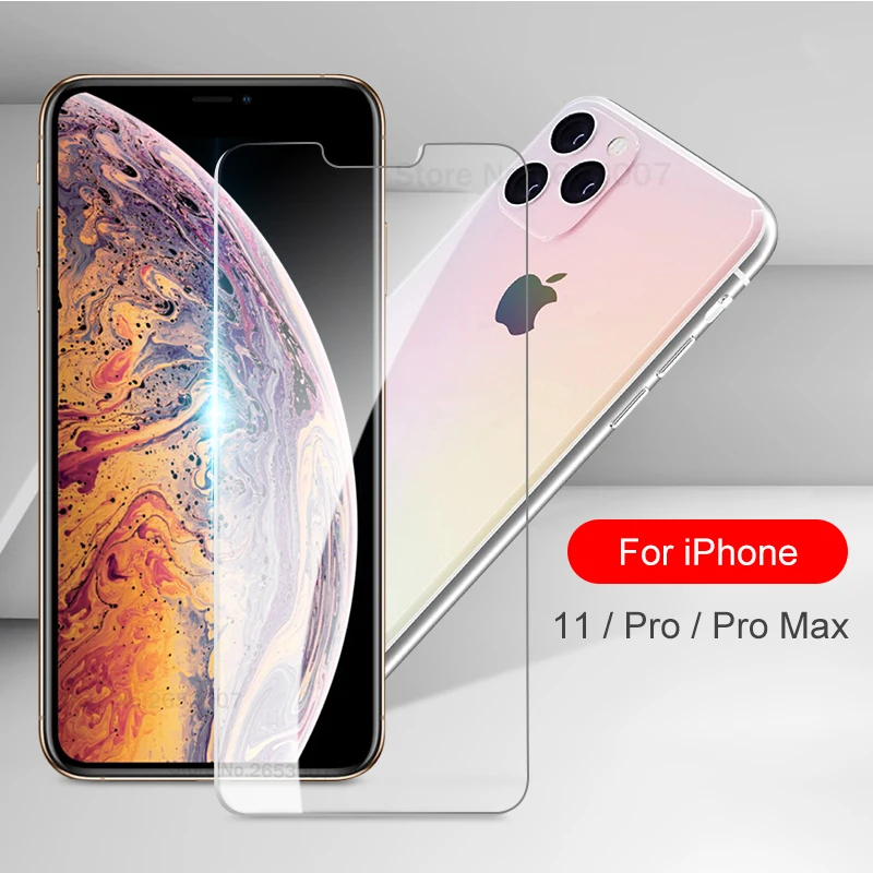 

HD Tempered Glass For iPhone 11 X XS 11 Pro Max XR 7 8 Screen Protector 11 protective Glass on iphone 7 8 6s Plus X 11 Pro Max X