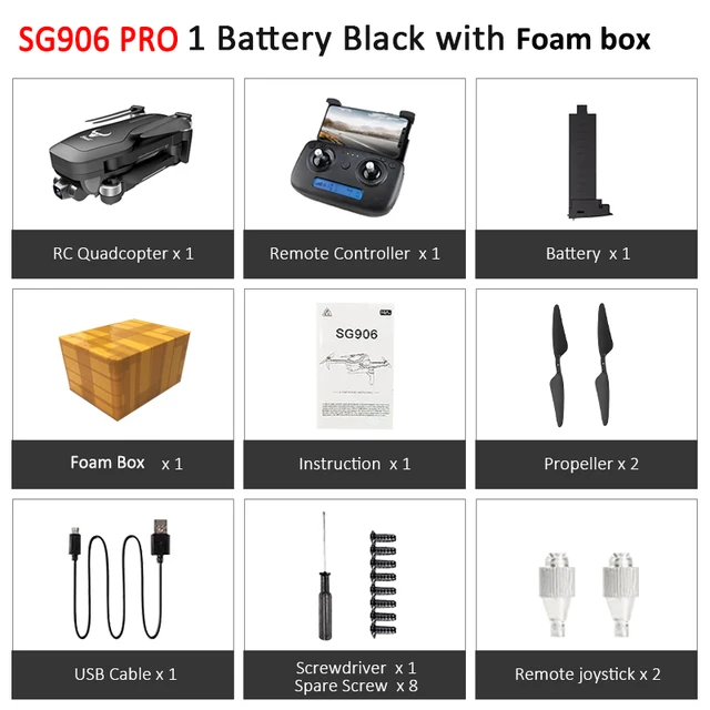 ZLRC SG906 PRO2 GPS Drone With 3-axis Anti-shake Self-stabilizing Gimbal Wifi FPV 4K Camera Brushless Quadcopter VS F11 PRO