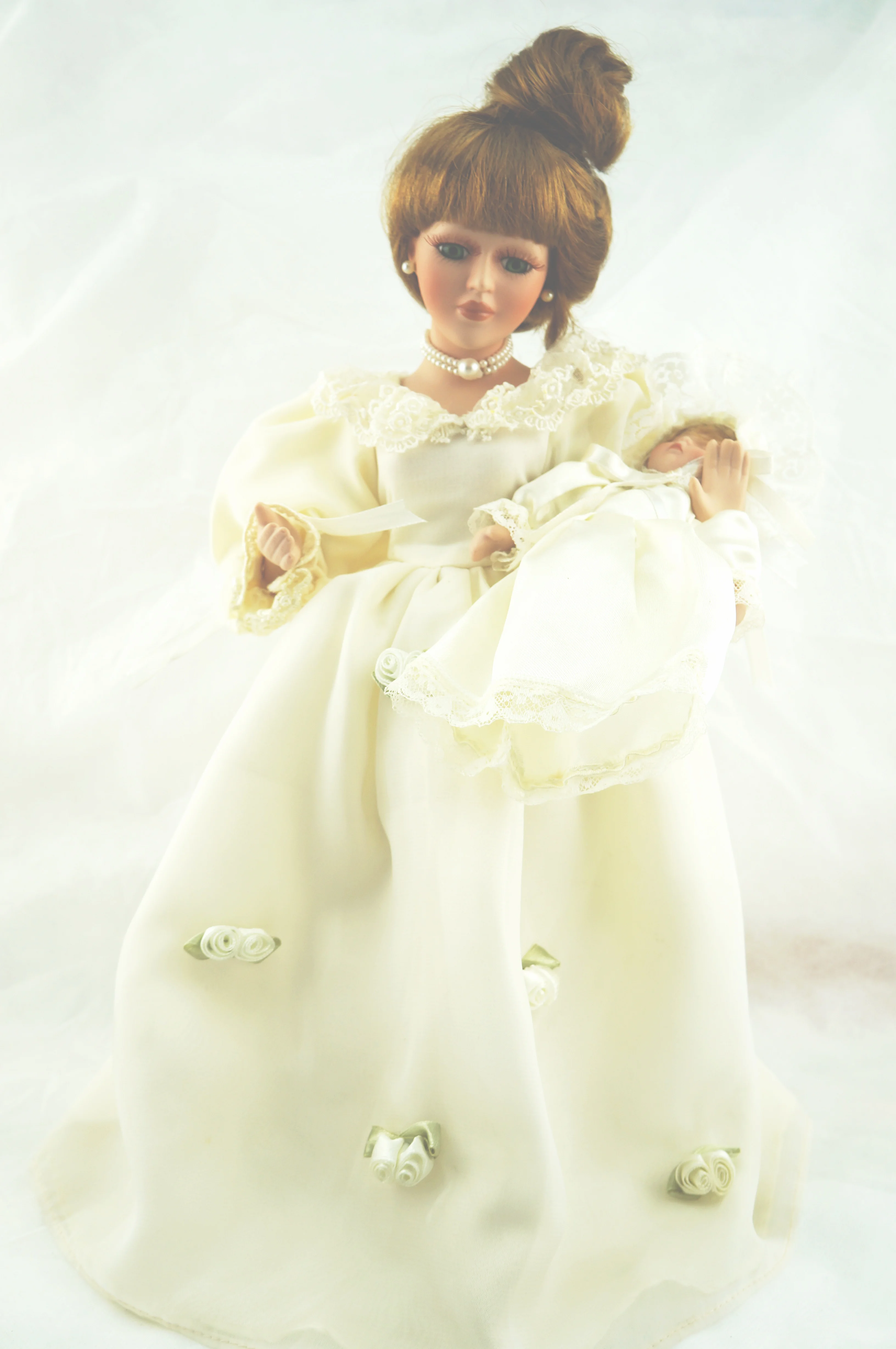 Козетта сбор женщин детское бежевое платье реалистичные косы принцессы Ангел фарфоровая кукла
