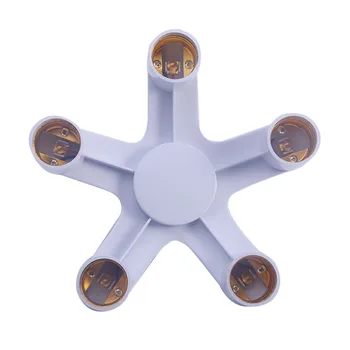 

E27 Socket Adapter 4 in 1 100W 85-285V E27 Socket Base Extend Splitter Plug LampHolder Bulb Holder Dual Double Halogen