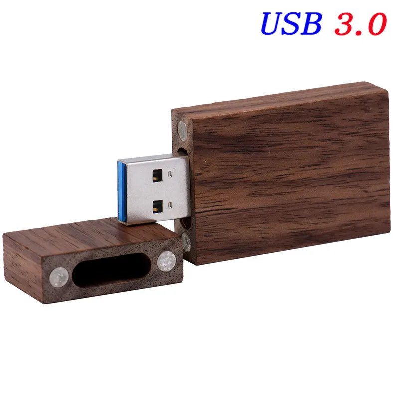 D JASTER USB 3,0 креативный бамбуковый и деревянный u-диск квадратный USB+ нажимная коробка 4 ГБ 8 ГБ 16 ГБ 32 ГБ 64 ГБ 128 ГБ usb флеш-карта памяти - Цвет: D