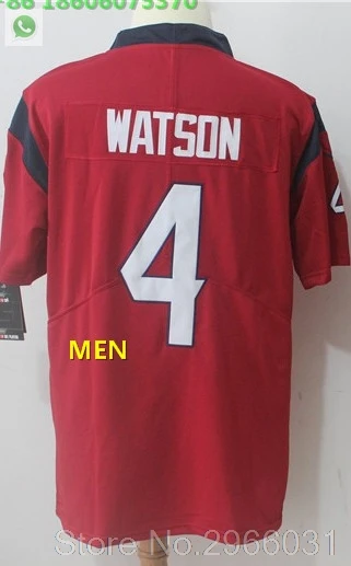 А+++ Качественная мужская футболка для взрослых Deshaun Watson 4 DeAndre Hopkins 10 JJ Watt 99 Houston